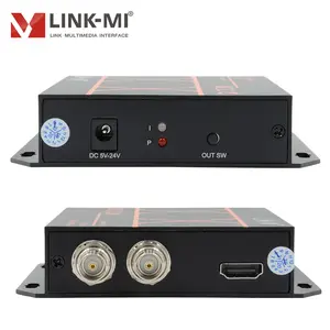 LINK-MI 1 HDMI to 2 AHD BNC Converter 1080p TVI AHD Repeater HDMI to AHD Converter with Loop Out