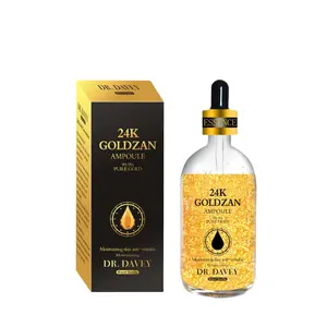 Étiquette personnalisée OEM, bonne quantité de sérum, sérum concentré d'or 24K, réapprovisionnement hydratant