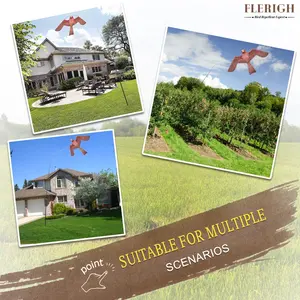 طائرة ورقية على شكل صقر لطرد الطيور من المصنع مباشرة، فزاعة محاكية للصقر، مبيد للحمام والطيور لحماية المزارع - Product Image 6