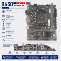 PCWINMAX - Placa Base B450 al por Mayor, AM4 DDR4 M.2 PCIe 3.0 MATX, Compatible con Ry 2000 3000 5000 para Computadoras de Escritorio para Juegos
