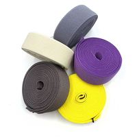 Cinta Elástica de Jacquard Personalizada de Poliéster/Nailon 66 de Color Sólido con Logotipo Personalizado