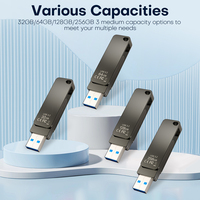 HP 256Gb 512 Gb Usb Flash Drive Industria China Venta al por mayor Más rápido Usb Flash Drive USB3.2 64GB 128Gb Otg Flash Drive