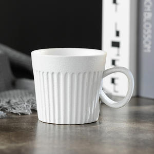 Tazza da Caffè in Ceramica Grezza Stile Giapponese Retrò Vintage, Lusso Leggero, per Latte Art, Tè Pomeridiano, Uso Domestico e Caffetteria - Product Image 6