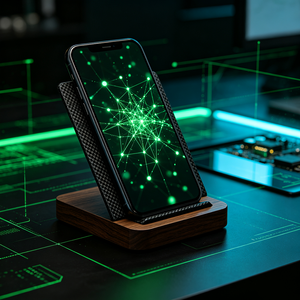 Support de téléphone réglable et pliable pour bureau, idéal pour la charge et la visualisation - Product Image 5