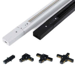 VOC, decoración del hogar, tienda de ropa, sala de exposiciones, foco, Riel de guía, 2 hilos, alambre de cobre plano, tira de pista de aluminio - Product Image 1