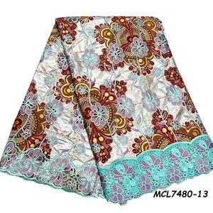 <span class=keywords><strong>Pagne</strong></span> Africain en Coton Ciré, Tissu Imprimé Motif Holand Grand Super <span class=keywords><strong>Doré</strong></span> - Product Image 2