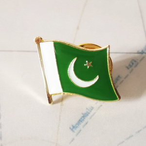 Pin Bendera Nasional Pakistan, Bros Kristal Epoksi Logam Enamel, Lencana Cat, Suvenir, Bros Kepribadian, Hadiah Kenang-kenangan - Product Image 1
