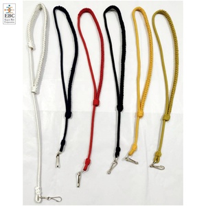 Cordón de silbato de viscosa para guardias de seguridad, uniformes de cadete, venta al por mayor, cordones de poliéster de algodón de seda dorada y plateada - Product Image 4