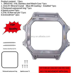 Boîtier de montre en métal électroplaqué 2026 pour Casio AE1200, boîtier de montre électronique anti-chute, coque de remplacement pour AE1200/AE1300 - Product Image 3