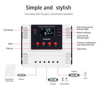 Nouveaux régulateurs de charge de batterie automatiques 12V 24V/48V 10A 20A 30A 40A 50A 60A avec double USB PWM et contrôleurs de charge solaire avec application WIFI