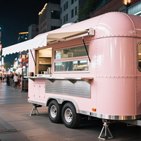 Cuisine mobile de haute qualité avec construction en acier inoxydable pour les services de location de camions de nourriture