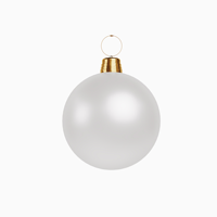 Nouvelles décorations de Noël gonflables en PVC style européen 2026, vente chaude, pour les accessoires de fête de Noël les plus vendus, boules de Noël en forme de cloche