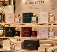 Boîte à parfum magnétique personnalisée avec flacon en verre, ensemble d'emballage complet, fabricant