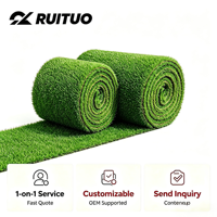 Gazon artificiel en PP écologique pour terrains de football et aménagement paysager de jardin - Couleur verte, installation facile