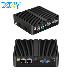 Komputer industri Mini PC Intel Core i3 i5 <span class=keywords><strong>DDR3</strong></span> RAM Msata Dual LAN Gigabit Ethernet Dual RS232 COM Fanless Win10 - Product Image 1