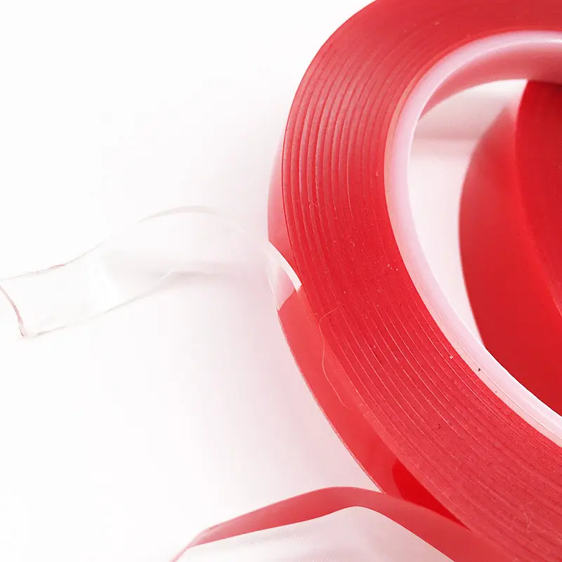 Individueller Druck transparente rote Filmverlängerung stark klebendes doppelseitiges Acrylband Alternative 4910