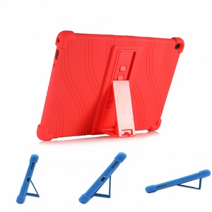 เคสฝาหลังแท็บเล็ตซิลิโคนนิ่มกันกระแทกพร้อมตัวยึดสำหรับ <span class=keywords><strong>Lenovo</strong></span> <span class=keywords><strong>Chromebook</strong></span> 10E <span class=keywords><strong>10.1</strong></span> - Product Image 3