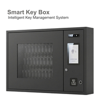Armoire à clés intelligente 30 emplacements avec contrôle RFID, coffre-fort de gestion électronique des clés, système mural NFC, empreinte digitale et reconnaissance faciale