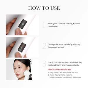 Medicube Age-R Ultra Tune 40.68 High Tech 2 en 1 Appareil de soin de la peau raffermissant à vibrations rechargeable par USB pour le visage et le cou - Product Image 6