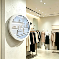 Pantalla LCD Circular de 23.6 Pulgadas para Interiores, Señalización Digital Circular para Centros Comerciales y Tiendas Minoristas