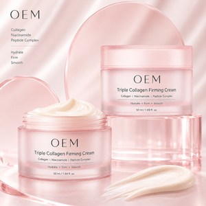 Crème hydratante coréenne OEM à la niacinamide et à l'élastine, anti-rides, triple collagène, hydratation <span class=keywords><strong>intense</strong></span> pour le <span class=keywords><strong>visage</strong></span>, soin de la peau, 50g - Product Image 3