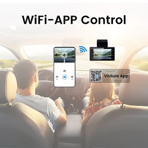 กล้องติดรถยนต์หน้าจอ 3 นิ้ว บันทึกสองช่องทาง ความละเอียด 2K Ultra HD พร้อม WiFi GPS ระบบมองเห็นในเวลากลางคืน G-sensor บันทึกแบบวนซ้ำ - Product Image 2