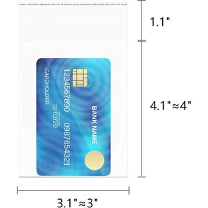 ถุงแก้วใสแบบมีกาวในตัว ขนาด 3x4 นิ้ว จำนวน 1000 ชิ้น ความหนา 1 มิล ถุง OPP ปิดผนึกได้ สำหรับใส่เครื่องประดับ ต่างหู ลูกอม - Product Image 2
