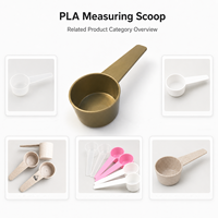 Cuillère doseuse personnalisée Hoersun en PLA, qualité alimentaire, biodégradable, 30 ml, 40 ml, 50 ml, gobelet doseur pour poudre, fabricant en gros de produits en plastique