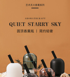 Thick Clear Glass Aroma Reed <strong>Diffuser</strong> Bottle Creative Heat Transfer Printing Craft High-End Indoor Home Fragrance Decoration - Product Image 2