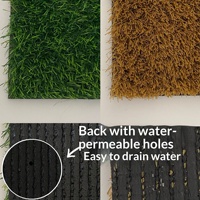 Tapis de nidification en herbe artificielle dorée pour poules, lit doux pour la ponte des œufs, 30x30cm, lavable pour poulailler, nid de volaille