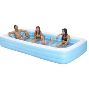 Buiten Groot Rechthoekig Pvc Opblaasbaar Zwembad Voor Kinderen En Volwassenen - Product Image 4