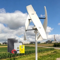 Éolienne verticale industrielle 48V 220V hors réseau/sur réseau, sortie triphasée AC 3000W, pour ferme et usine