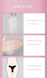 Lady özel alanlar vajina beyazlatma detoks nemlendirici T bölge dantel kollajen Yoni kadınlar için maske - Product Image 5