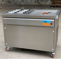 Automatische commerciële machine voor gefrituurde ijsrollen voor restaurants - eenvoudig te bedienen, 220V