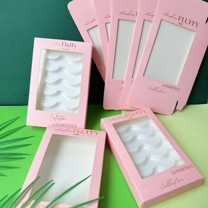 Caja de papel de pestañas de lujo personalizada Laminación mate brillante Impresión ordinaria Cajas de pestañas de tira completa dulce vacía - Product Image 2