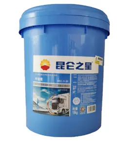 KunLun HEC-II-25 헤비 듀티 모터 차량 부동액 냉각수 라이트 옐로우 그린 18kg/배럴베이스 오일 조성
