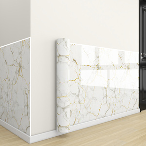 1.8mm厚さ自己粘着ピーリングと貼り付け防水大理石XPEフォーム人工大理石ボードPVCウォールステッカーロール - Product Image 4