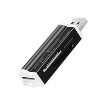 Lector de Tarjetas 4 en 1, Lector de Tarjetas de Memoria USB Flash para Memory Stick Pro, T-Flash/M2/MS SD