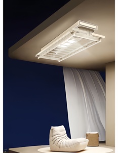 Intelligent remote control telescopic pole lifting balcony household lighting dual <b>drying</b> electric <b>drying</b> <b>rack</b> - Product Image 4