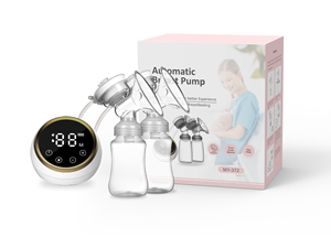 Tiralatte elettrico a mani libere con doppia aspirazione Smart Baby Feeder doppio bottiglia estrattore latte in silicio - Product Image 3