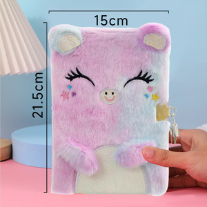 Cuaderno de Felpa con Bloqueo de Gato de Dibujos Animados, Cuaderno Cultural para Niños, Papelería, Diario Perfecto para Estudiante, Pequeña Princesa, Regalo Escolar - Product Image 1