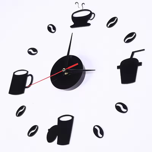 Grande Orologio <span class=keywords><strong>da</strong></span> <span class=keywords><strong>Parete</strong></span> 3D Moderno Silenzioso Digitale in Acrilico a Specchio Autoadesivo - Product Image 2