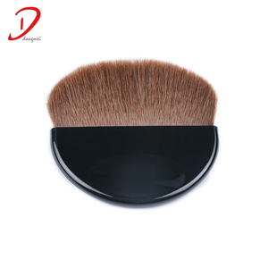 Mini <span class=keywords><strong>Brocha</strong></span> de Maquillaje <span class=keywords><strong>Kabuki</strong></span> Compacta de <span class=keywords><strong>Pelo</strong></span> de Caballo con Mango Plano para Contorno y Rubor - Product Image 3