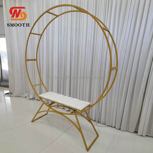 SMOOTH New Design Luxury <b>Round</b> Shape Metal Sofa Wedding Banquet Decoration Sofa for Wedding Party Events - Product Image 4