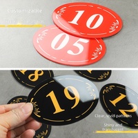 Plaques de numéros de porte en acrylique pour les communautés résidentielles, les appartements locatifs, les maisons d'hôtes, les dortoirs et les chambres d'hôtel