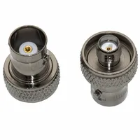 Adaptador de conector BNC hembra a Sma hembra negro de una pieza, adaptadores de antena para Radio Baofeng, 2, 2, 2, 2, 2, 2, 2, 2, 2, 3, 1 unidad