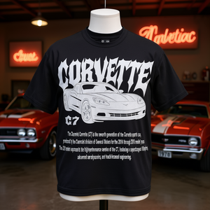 Maglietta grafica vintage Corvette C7 Z06, maglietta classica per auto sportive americane, regalo streetwear per amanti delle muscle car - Product Image 3