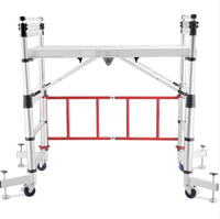 Échafaudage télescopique en aluminium de haute qualité, tour réglable, échelle pliable multifonctionnelle avec plateforme