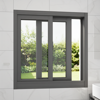 Ventana Corredera de Aluminio Insonorizada de Diseño Moderno con Malla de Seguridad para Balcón y Sala de Estar