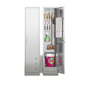 Armoire de nettoyage en acier inoxydable à 2 portes avec tiroirs, durable, pour usage hospitalier - Product Image 5